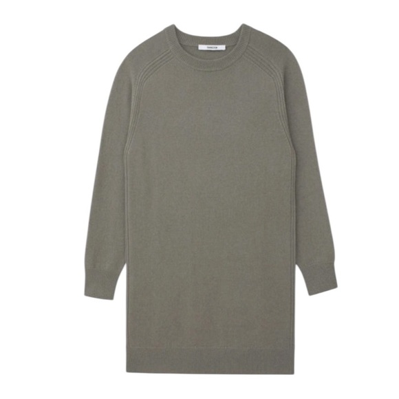 NWT Thakoon Long Sleeve Wool Sweater In Faded Army Green - Picture 3 of 9